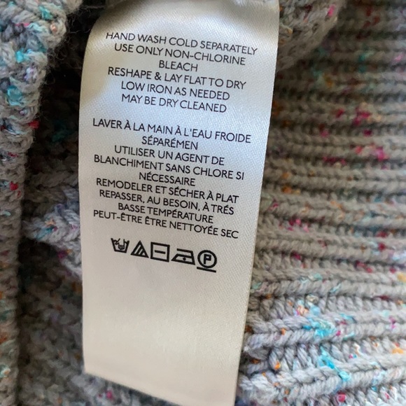 FREE PEOPLE LEO TUNIC SILVER GLEAM COMBO SWEATER - Picture 11 of 15